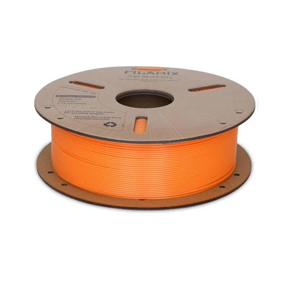 Filamix Yüksek Hızlı Hyper PLA+ Filament 1.75mm 1Kg-Turuncu - Resim 3