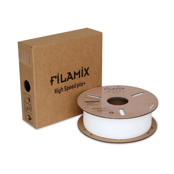 Filamix Yüksek Hızlı Hyper PLA+ Filament 1.75mm 1Kg-Beyaz