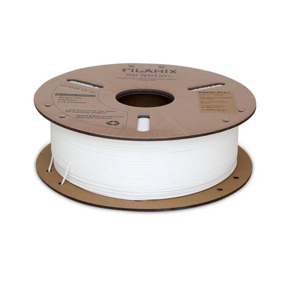 Filamix Yüksek Hızlı Hyper PLA+ Filament 1.75mm 1Kg-Beyaz - Resim 3
