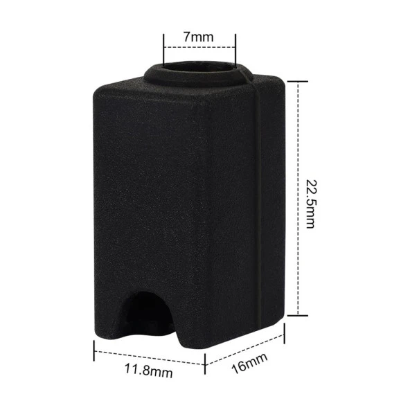 Elegoo Neptune 4 Plus-4 Max Isıtıcı Blok Silikon Çorap(Siyah) - Resim 3