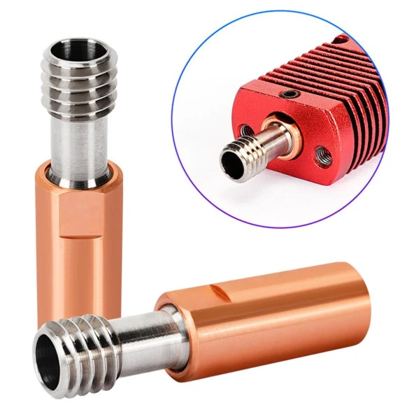 Ender3-Cr10 Geliştirilmiş Bimetal Barel 4.1 Delik M6x27mm