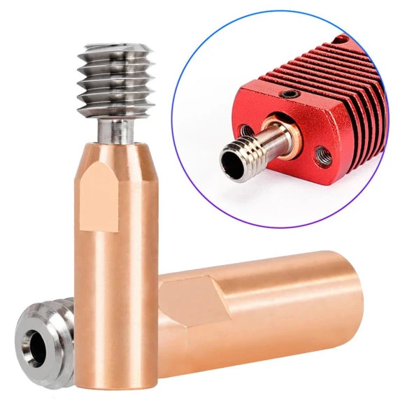 Ender3-Cr10 Geliştirilmiş Bimetal Barel 2mm Delik M6x27mm ürün görseli