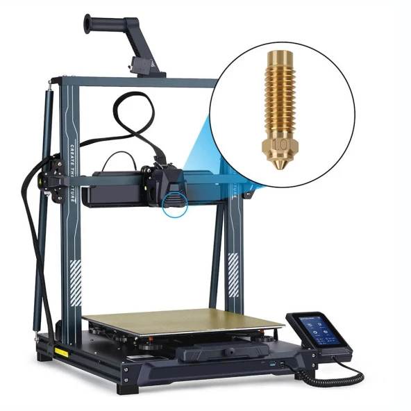 Elegoo Neptune 4 Plus-Max Pirinç Nozzle(1.0mm) - Resim 2
