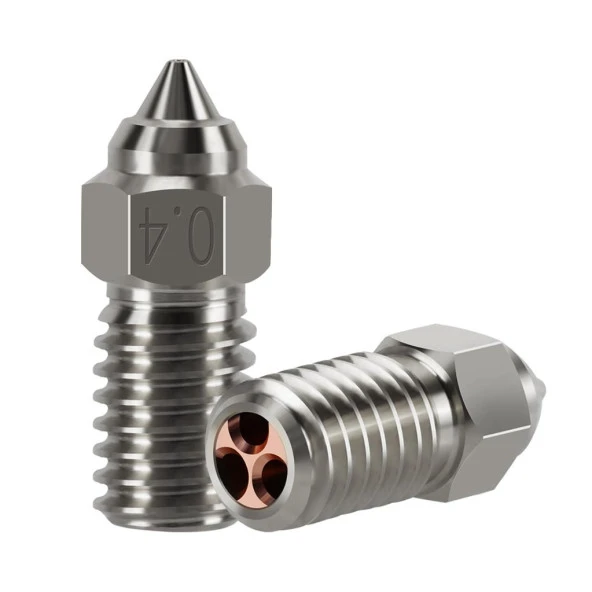Ender 3 V3 SE-Ender 7-Ender 5 S1  Krom Zirkonyum Bakır CHT Nozzle 500°C(0.4mm)