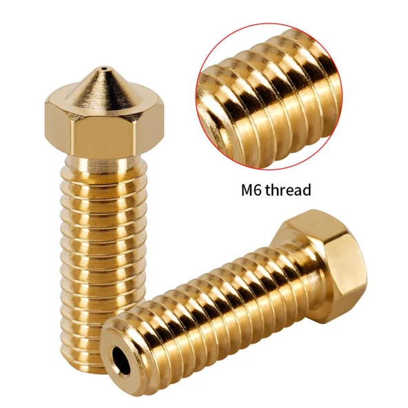 E3D Volcano Pirinç Nozzle-Sidewinder X1-X2-Genius-Genius Pro-0.4mm