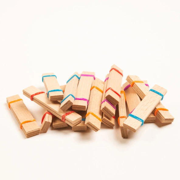 Ahşap Mum Fitili 100 Adet ( 15mm x 75mm x 0,5mm ) - Resim 5