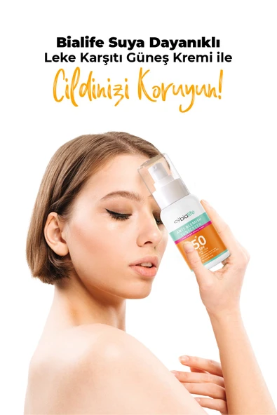 Suya Dayanıklı Leke Karşıtı Güneş Kremi SPF 50+ - Bialife - 6
