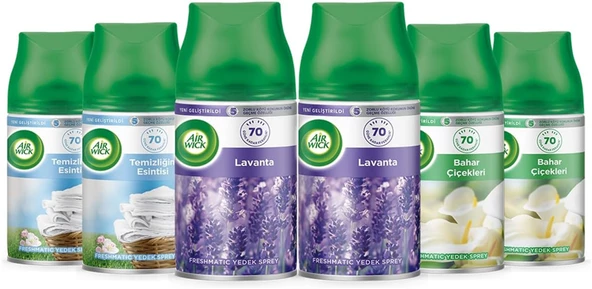 AIR WICK ODA KOKUSU FRESHMATİK MAKİNE YEDEK SPREYİ-12 ADET