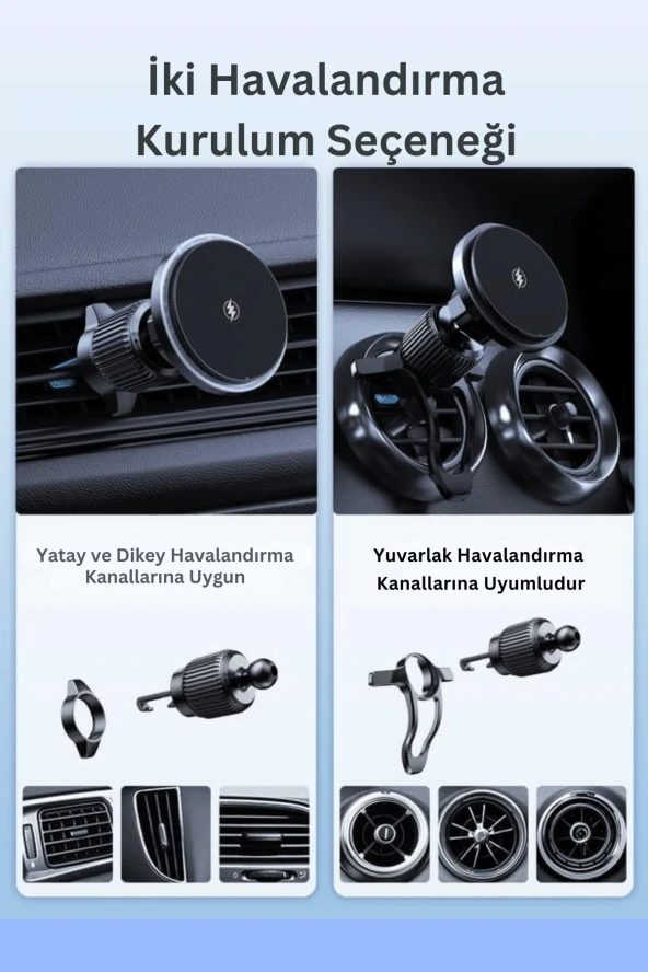 Qpen QP02 Magsafe Araç Tutucu - Resim 4