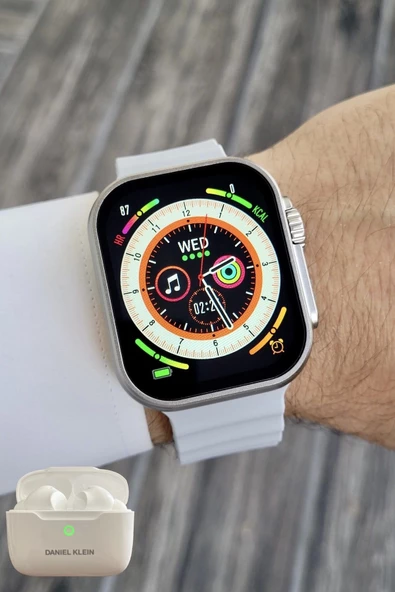 Daniel Klein DK2ISTE1159 Android/ios Uyumlu Arama Özellikli Gri Renk Kordonlu Akıllı Kol Saati ve Bluetooth Kulaklık - 4