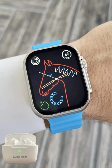 Daniel Klein DK2ISTE1156 Android/ios Uyumlu Arama Özellikli Mavi Renk Kordonlu Akıllı Kol Saati ve Bluetooth Kulaklık - 7
