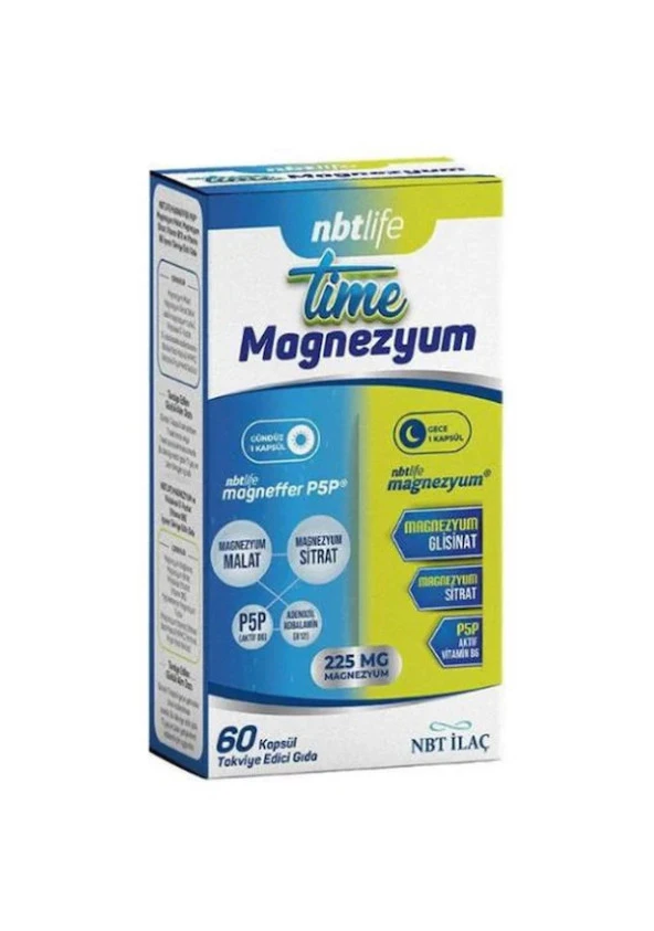 Nbt Life Time Magnezyum 60 Kapsül