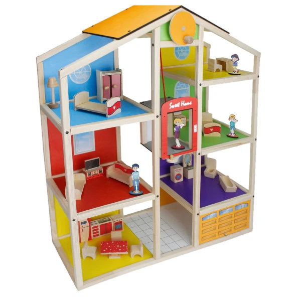 Toysilla Ahşap Asansörlü Oyun Evi - T2005