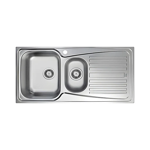 Teka Infant 60 Paslanmaz Çelik Sağ Damlalıklı Mutfak Eviyesi 100x50 cm