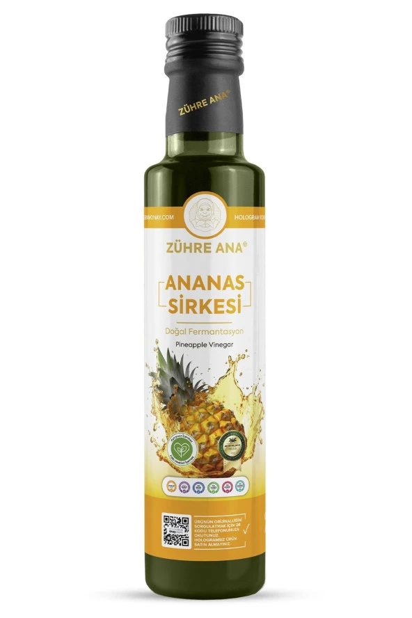 Ananas Sirkesi Doğal Fermantasyon Pineapple Vinegar 500 Ml