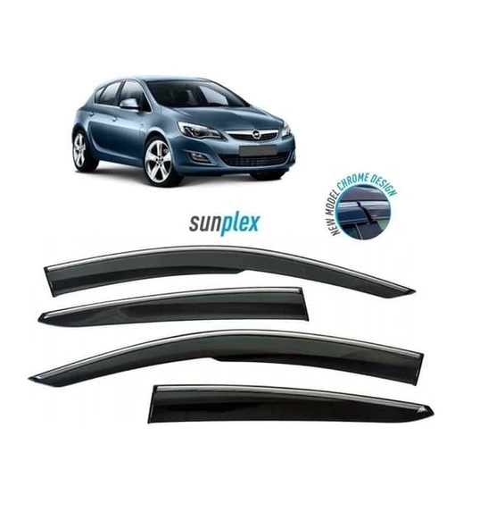 SUNPLEX Opel astra j cam rüzgarlığı krom çıtalı 2010 / 2015