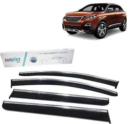 SUNPLEX Peugeot 3008 cam rüzgarlığı krom çıtalı 2016+ sunplex