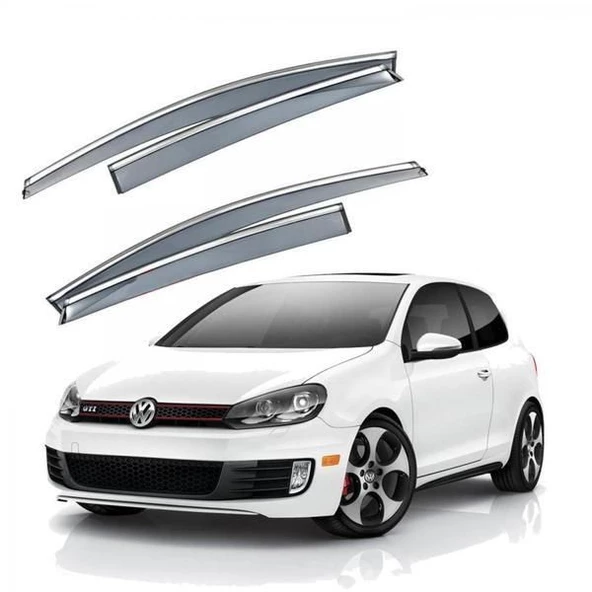 SUNPLEX Vw golf 5 6 cam rüzgarlığı krom çıtalı sunplex