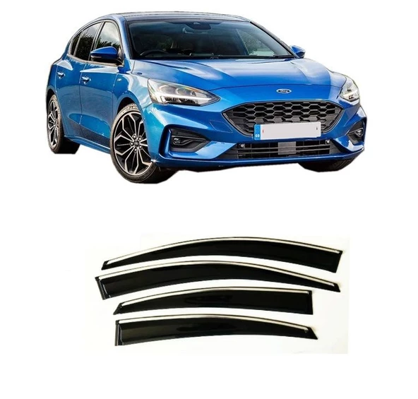SUNPLEX Ford focus cam rüzgarlığı krom çıtalı 2019+ sunplex