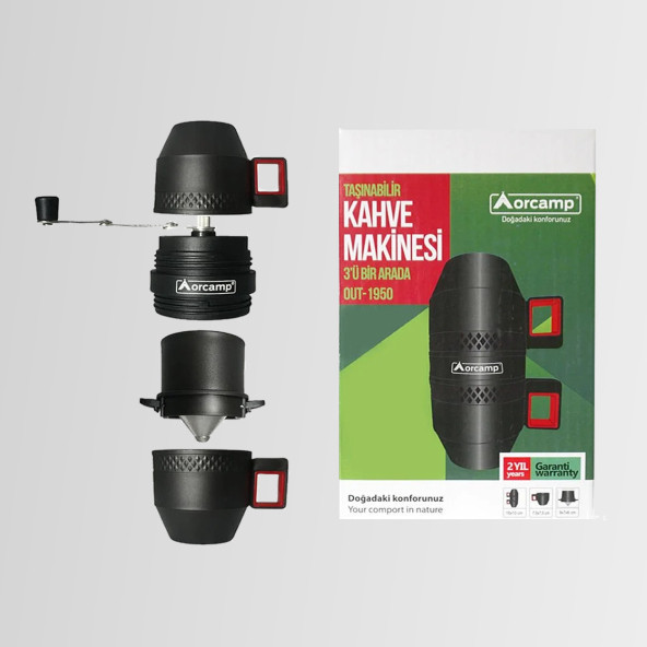 Orcamp Out-1950 Taşınabilir Kahve Makinesi Üçü Bir Arada - 2