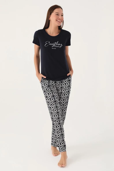 Pierre Cardin 8837 Possıble Kadın Kısa Kol Pijama Takımı