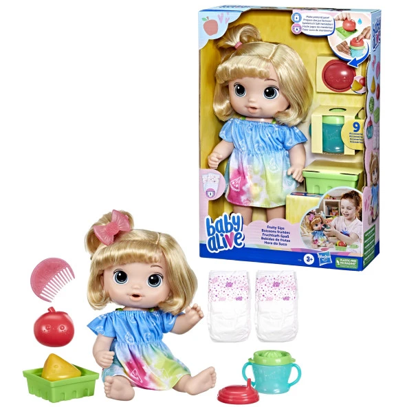 Baby Alive Bebeğimle Eğlenceli Yudumlar - Sarışın - F7356