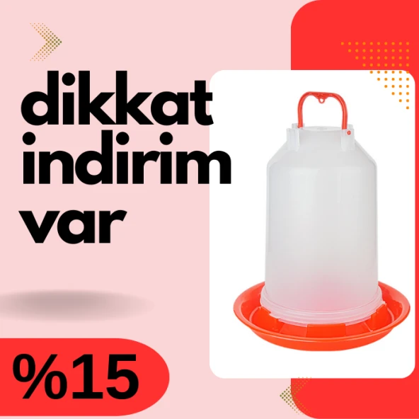 TavPet Plastik Civciv Suluğu Alttan Dolum 5 Lt Askılı - 2