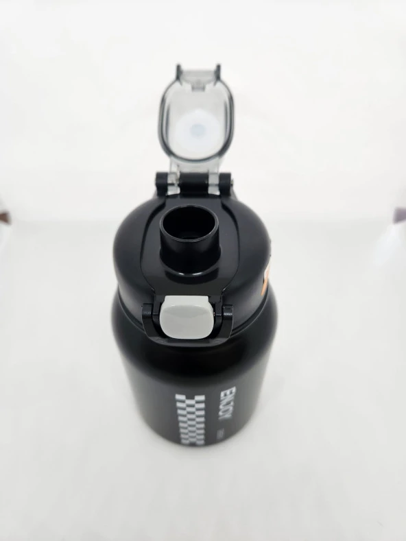 Shotay Chess ST-8150 600ml Çelik Pipetli-Pipetsiz Kullanım Termos Matara Siyah - 3