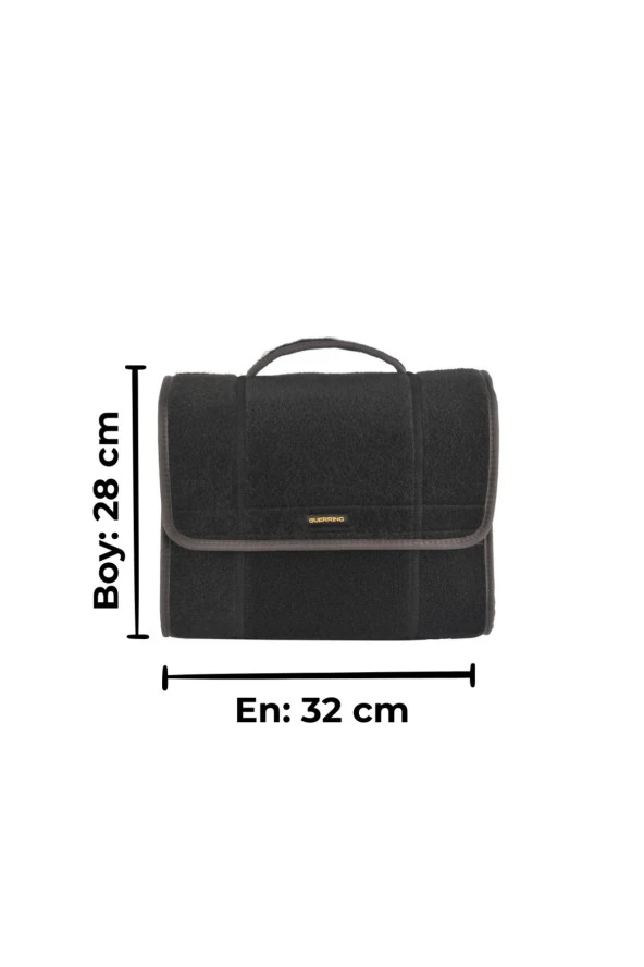 Mini Araç Bagaj Çantası Araba Bagaj Organizer Bagaj Düzenleyici Çanta Oto Bagaj Düzenleyici Gri - Resim 2