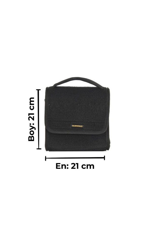 Mini Araç Bagaj Çantası Araba Bagaj Organizer Bagaj Düzenleyici Çanta Oto Bagaj Düzenleyici Siyah - Resim 2