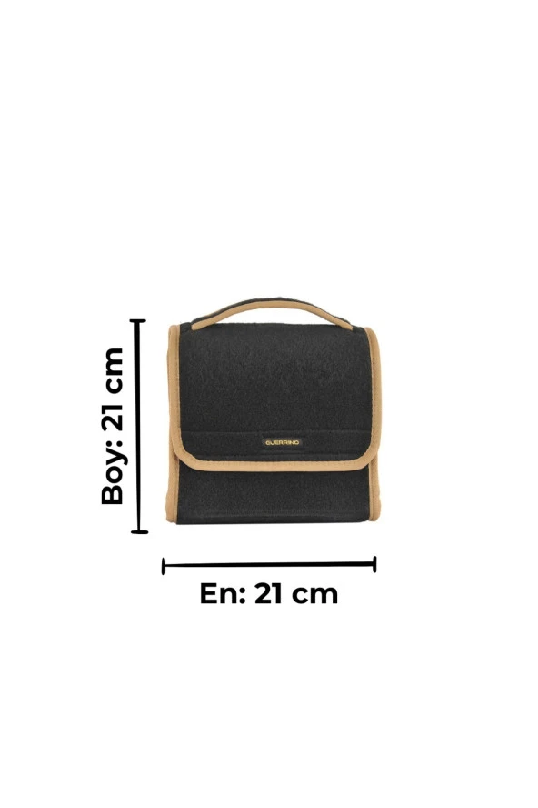 Mini Araç Bagaj Çantası Araba Bagaj Organizer Bagaj Düzenleyici Çanta Oto Bagaj Düzenleyici Krem - Resim 2