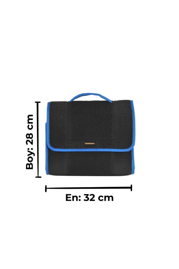 Mini Araç Bagaj Çantası Araba Bagaj Organizer Bagaj Düzenleyici Çanta Oto Bagaj Düzenleyici Mavi - Resim 2