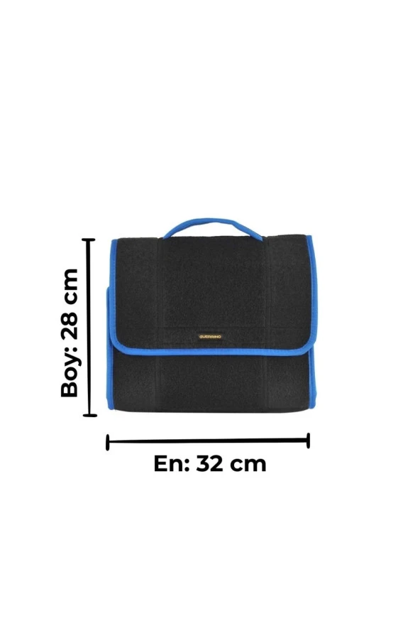 Mini-midi-maxi 3lü Bagaj Çantası Seti, Kenar Renk Mavi - Resim 7