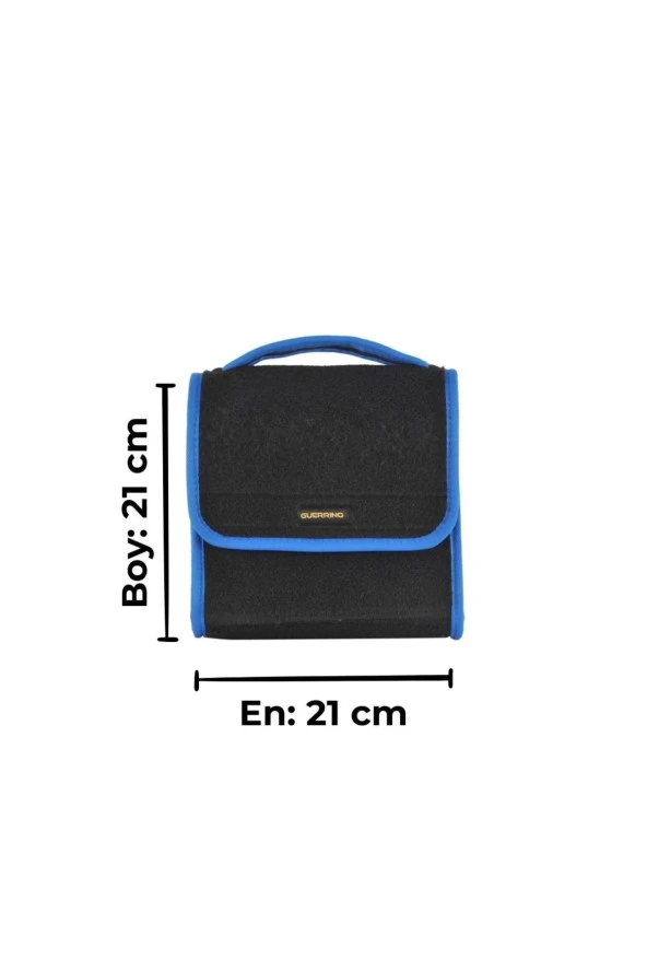 Mini-midi-maxi 3lü Bagaj Çantası Seti, Kenar Renk Mavi - Resim 8