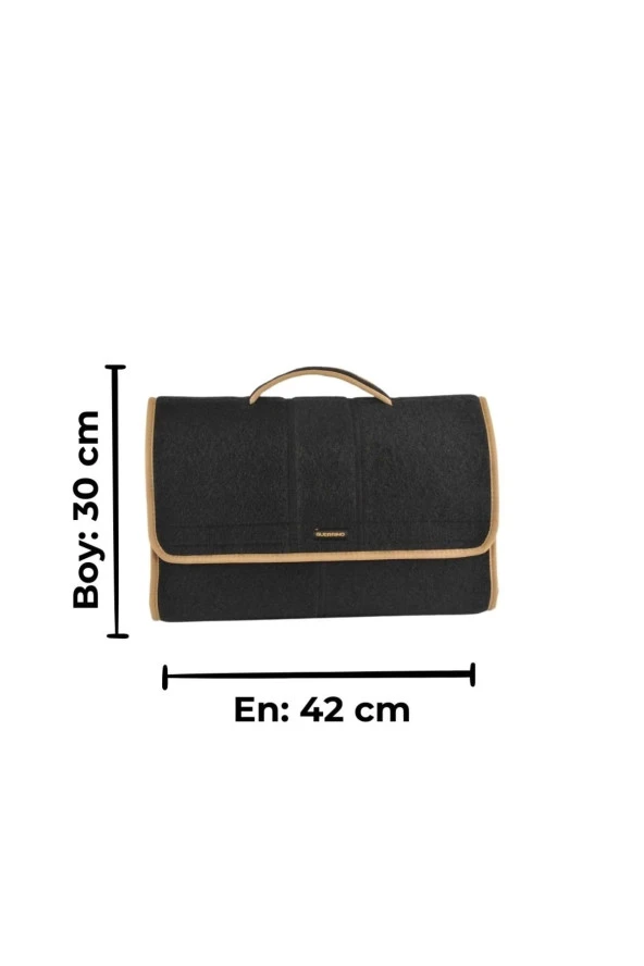 Mini-midi-maxi 3lü Bagaj Çantası Seti, Kenar Renk Krem - Resim 6