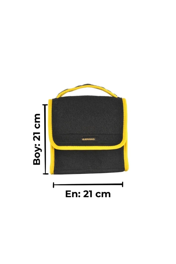 Mini-Midi-Maxi 3'lü Bagaj Çantası Seti, Kenar Renk Sarı - Resim 8