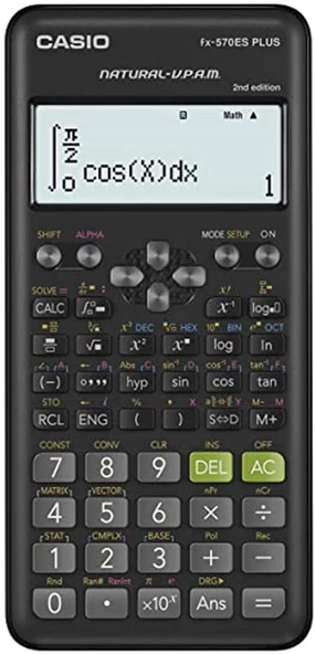 Casio FX-570ES PLUS 2. Versiyon Bilimsel Fonksiyonlu Hesap Makinesi