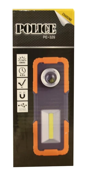 Police PE-329 Magnetli, Şarjlı Tamirci Feneri - Resim 2