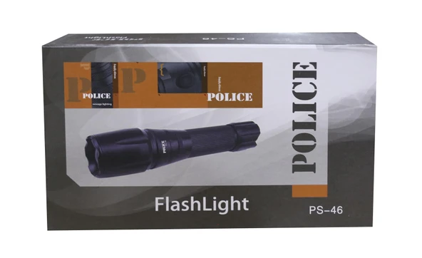 Polıce PS-46 CREE T6 LEDLİ ŞARJLI El Feneri - Resim 2