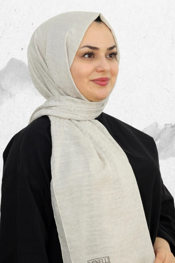 Minelli Jakarlı Pamuk Şal EŞ5278-10 ürün görseli