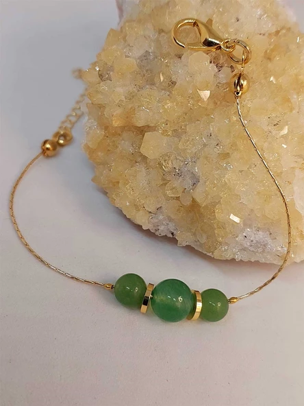 Aventurin Taşı Tasarım Bileklik (49840) - Resim 3