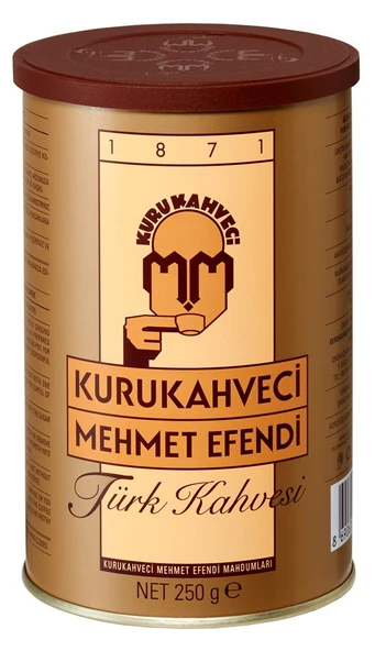 Mehmet Efendi Kahve 250 Gr Teneke Kutu - Resim 2
