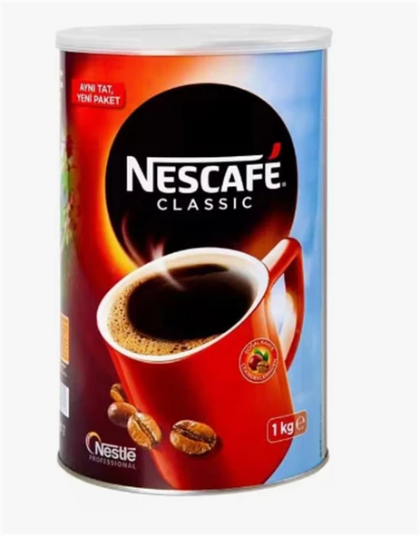 Nestle Nescafe Classıc Teneke 1kg 12392489 12498219 - Resim 2