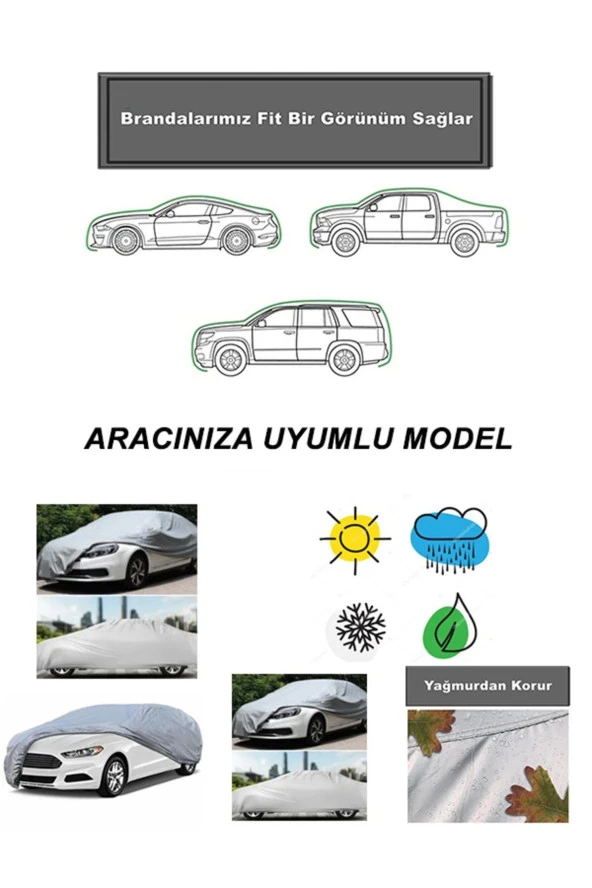 PEUGEOT 408 COUPE Uyumlu Oto Branda - Su Geçirmez Araç Çadırı HB2 - 2