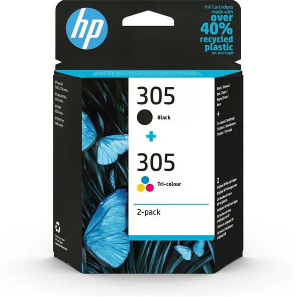 HP 305 Black-Color Siyah-Renkli Multi Paket 6ZD17AE ürün görseli 1