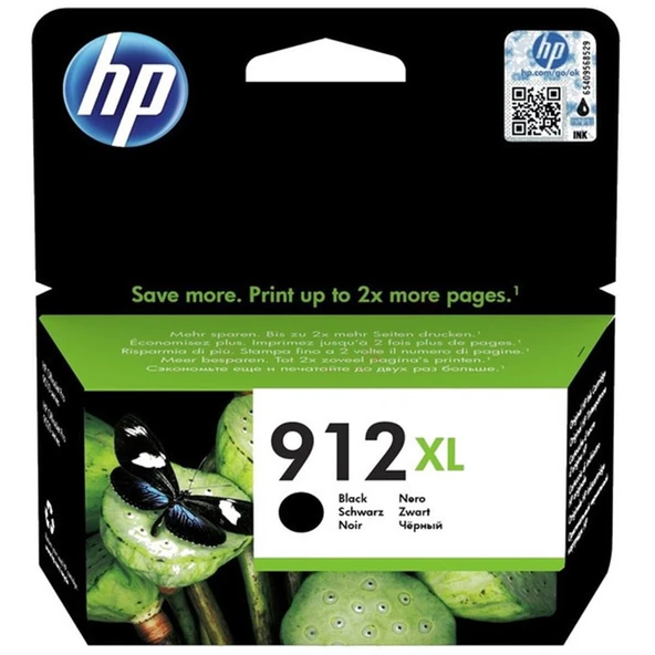 HP 912XL Yüksek Kapasite Black SiyahKartuş 3YL84A ürün görseli 1