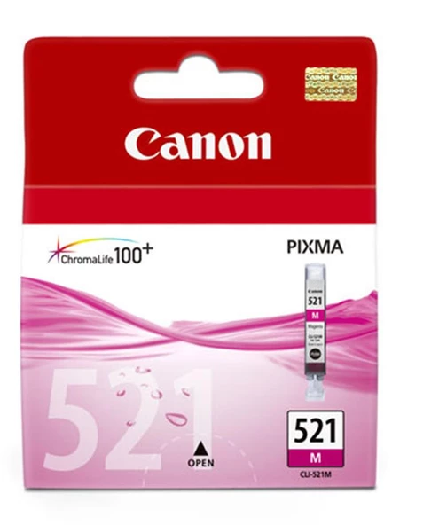 Canon CLI-521M Magenta Kırmızı Mürekkep Kartuş MP260-540-550-560-620-630 MX860-870 ürün görseli 1