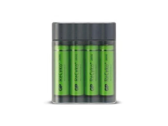 GP X411 AA 2700 mAh Şarjlı Kalem Pil 4 Adet + Şarj Cihazı Gpx411270AAHCEMTB-2EAB4 - Resim 2