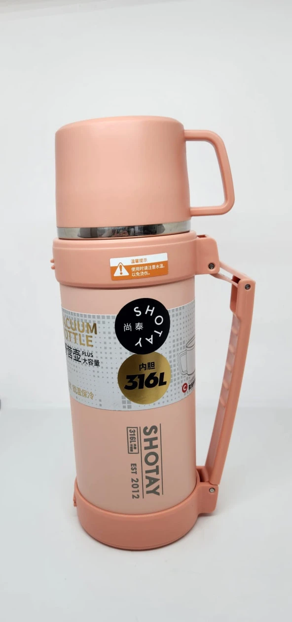 Shotay Nature ST-8235 1200ml Termos Matara Pembe