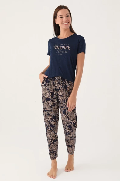 Pierre Cardin 8794 Inspıre Kadın Kısa Kol Pijama Takımı
